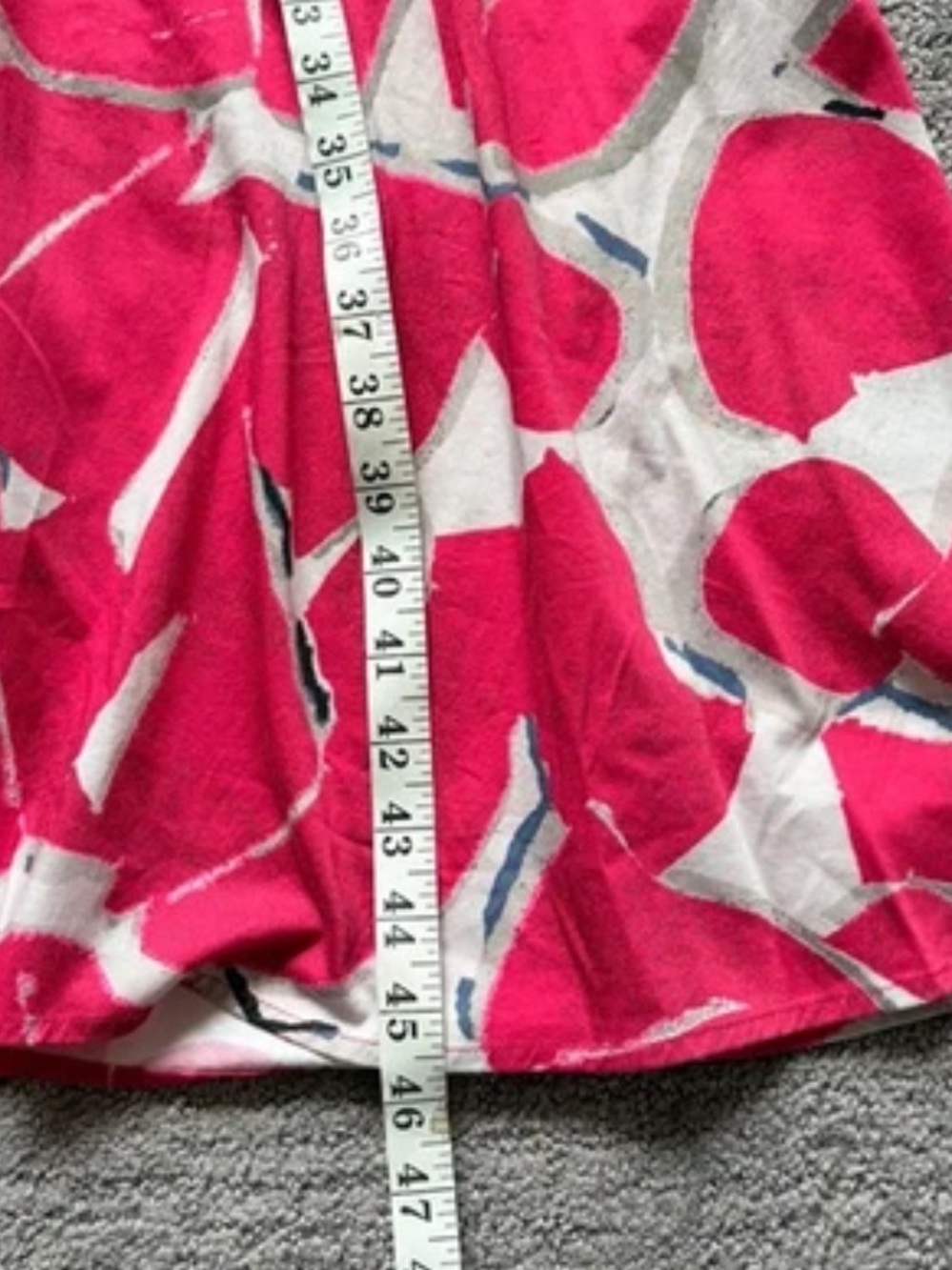 NIC + ZOE Dress Small Red Bold Petals Jessie Stretch Cotton SPRING Shirtdress - Picture 15 of 16